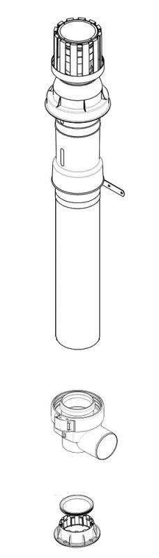 Warmflow HE 60/100 Vertical Flue Kit - VBF