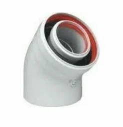 Ferroli 80mm 45 Degree Bend PP - 222954