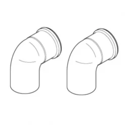 Viessmann Plume Kit 87° Bend 60mm Diameter 7373267