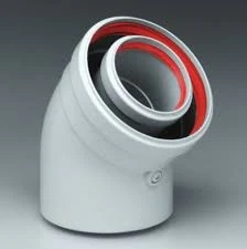 Ferroli 100mm 45 Degree Flue Bend - 1KWMA64W